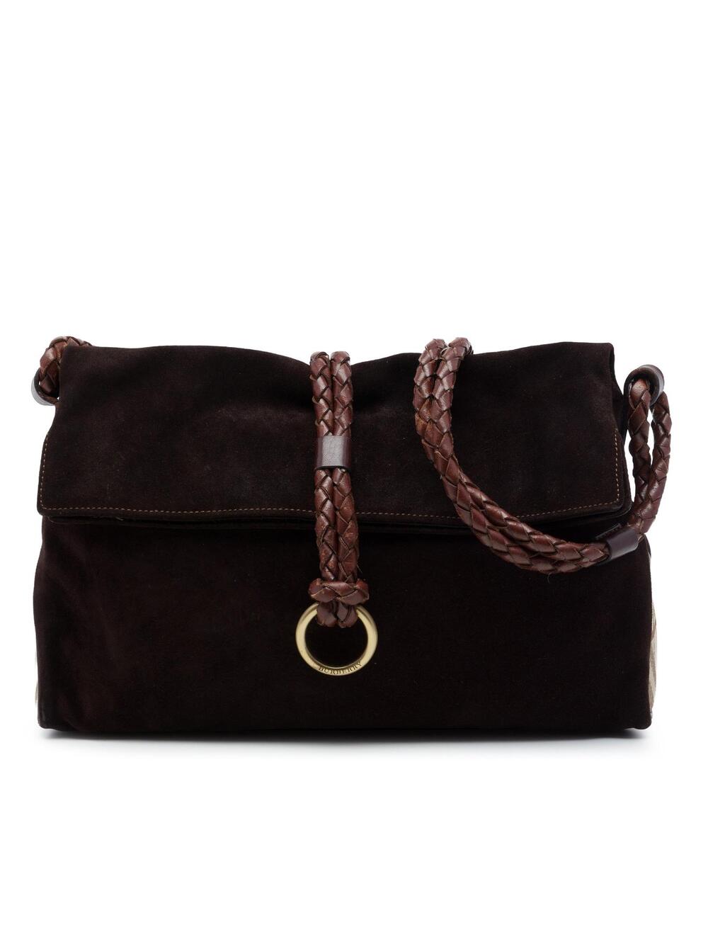 Burberry Suede Shoulder Bag Pre-Loved #361591B40B